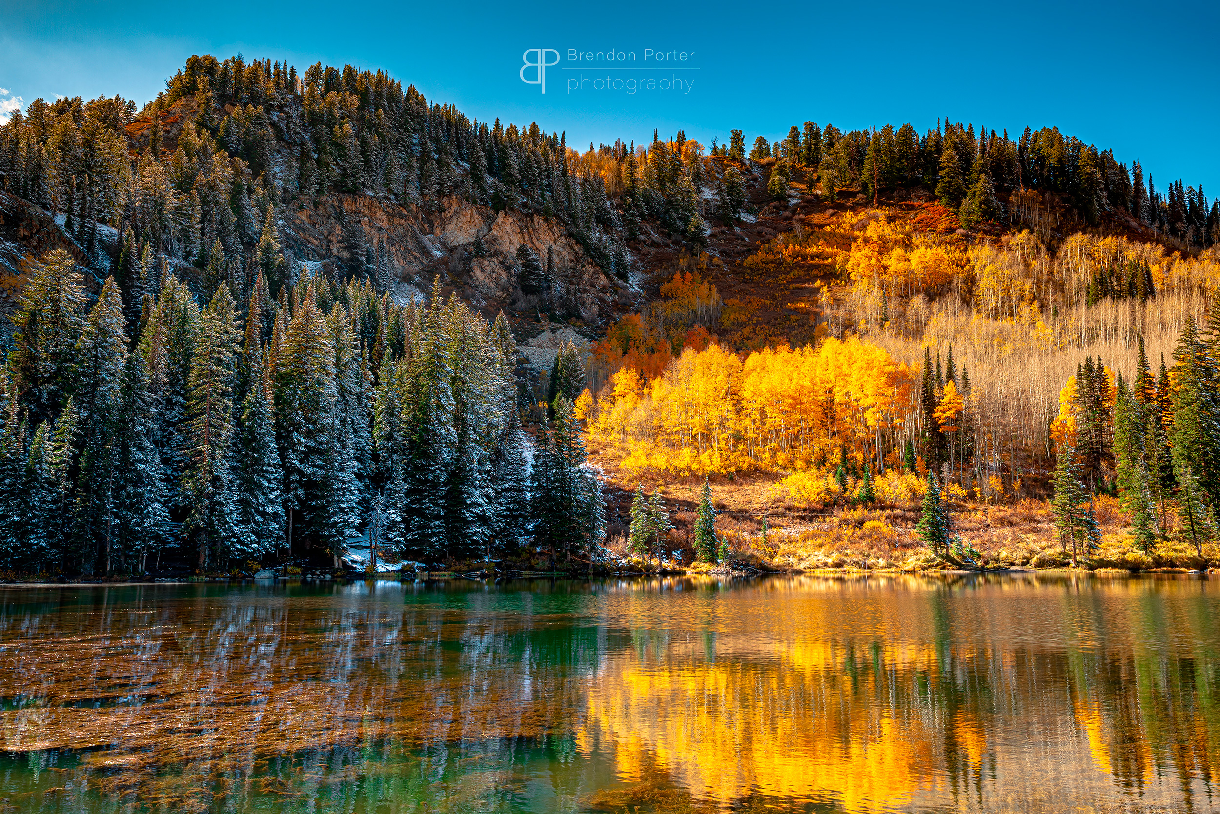 Peaceful Mountains and Lake