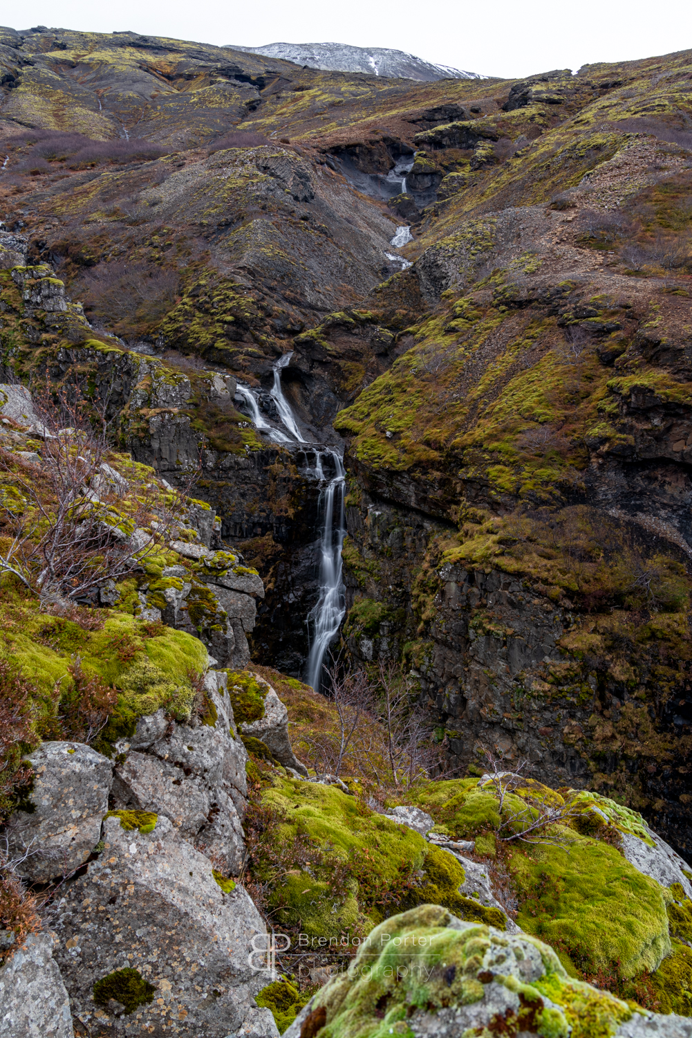 Waterfall in the Mountains