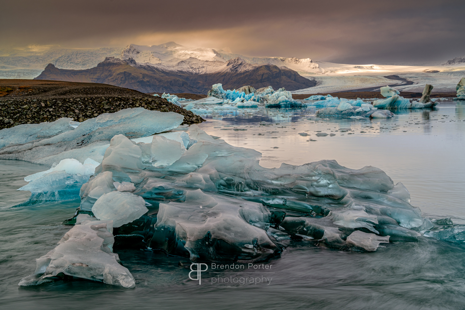 Icy Mountain Scene